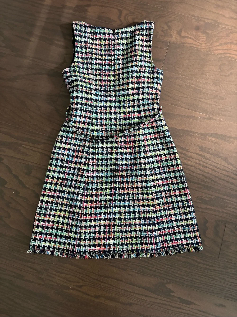 kate spade Black Multicolor Tweed Midi Dress Smoke-free home